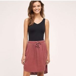 Saturday Sunday Anthropologie Mauve Day Skirt M